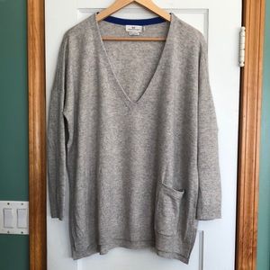 WORN ONCE- Vineyard Vines Deep V Cashmere Poncho